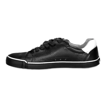 Skórzane trampki treeps low typu barefoot black white 2