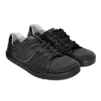 Czarne skórzane trampki treeps low typu barefoot 3