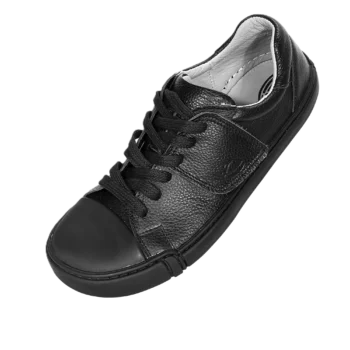 Czarne skórzane trampki treeps low typu barefoot 4