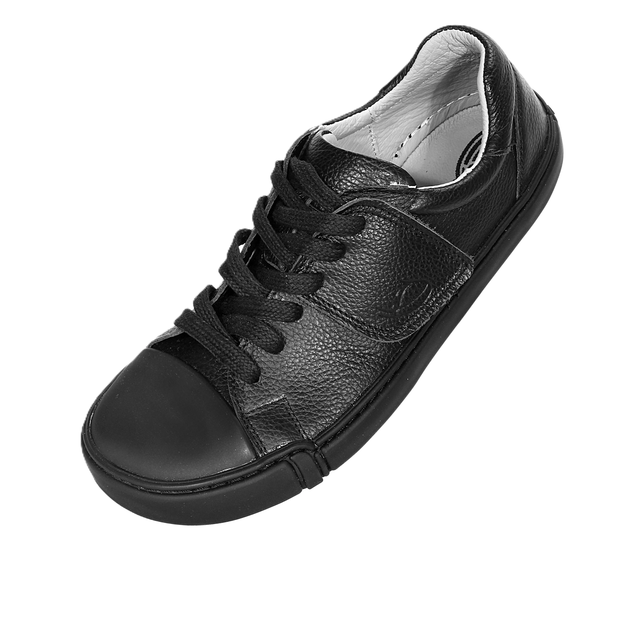 Czarne skórzane trampki treeps low typu barefoot 4