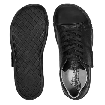 Czarne skórzane trampki treeps low typu barefoot 5