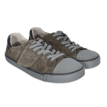Skórzane trampki treeps low typu barefoot gray khaki 3