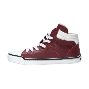 Skórzane trampki barefoot treeps high red 2