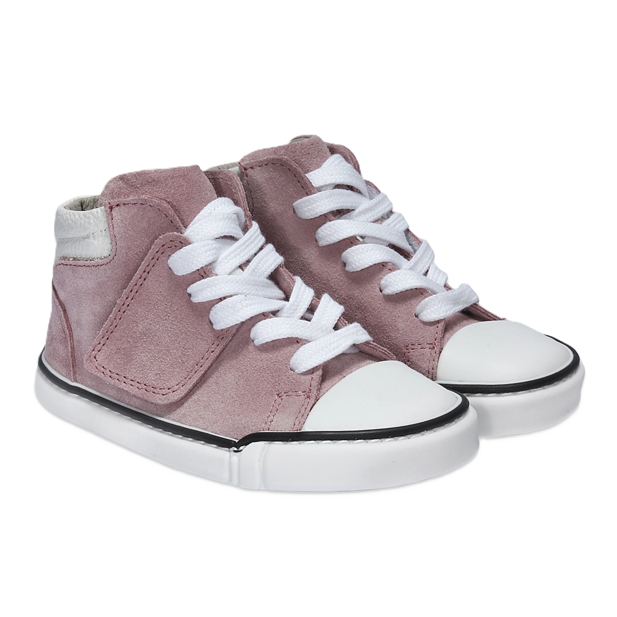 Skórzane trampki barefoot treeps high rose 3