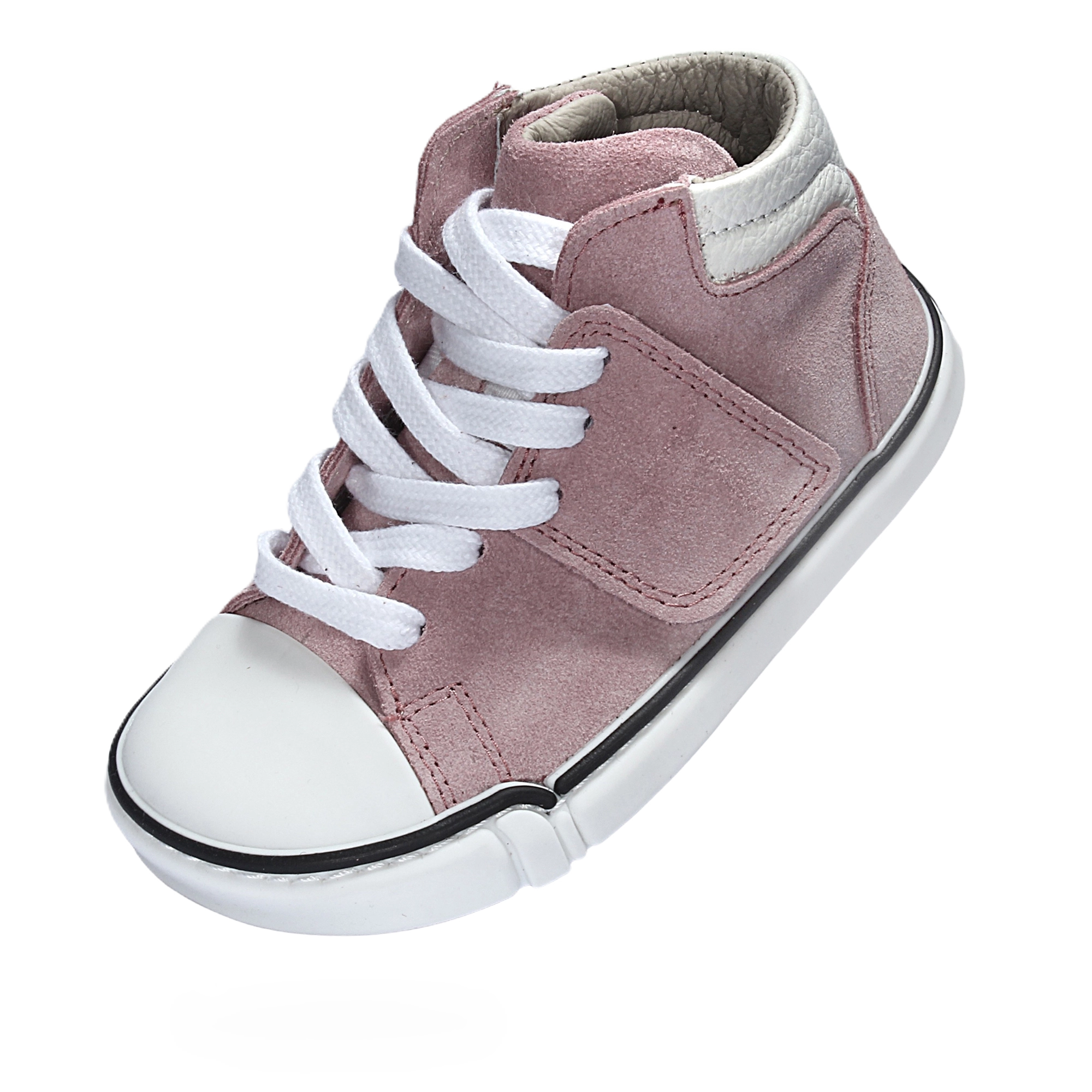 Skórzane trampki barefoot treeps high rose 4