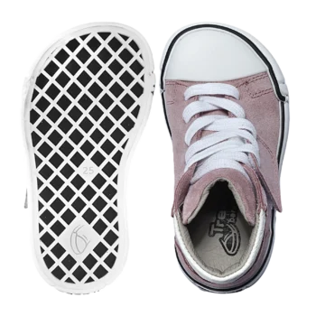 Skórzane trampki barefoot treeps high rose 5