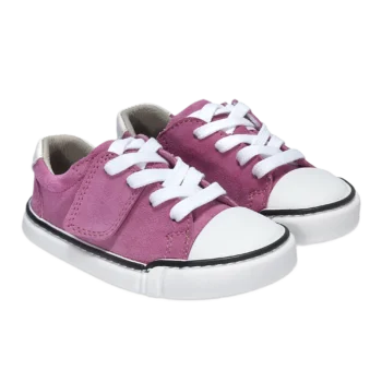 Skórzane trampki treeps low typu barefoot fuchsia 3