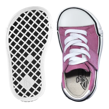 Skórzane trampki treeps low typu barefoot fuchsia 5