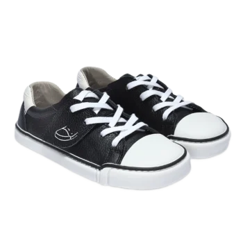 Skórzane trampki treeps low typu barefoot blackish 3