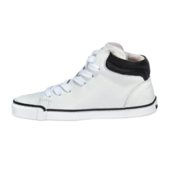 Skórzane trampki treeps high typu barefoot białe 2