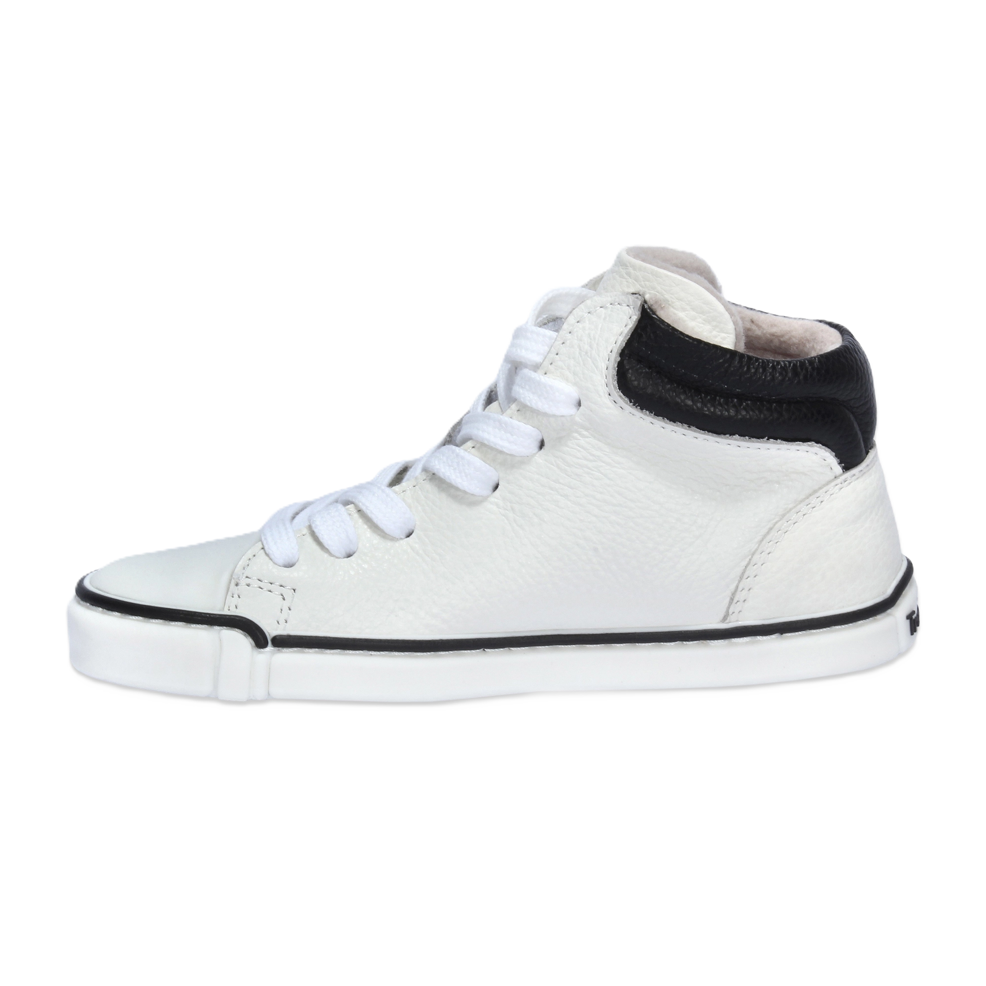 Skórzane trampki treeps high typu barefoot białe 2