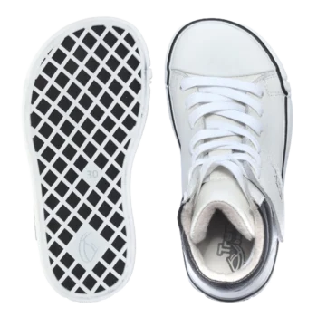 Skórzane trampki treeps high typu barefoot białe 5