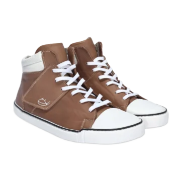 Skórzane trampki treeps high typu barefoot carmel 3