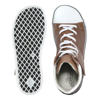 Skórzane trampki treeps high typu barefoot carmel 5